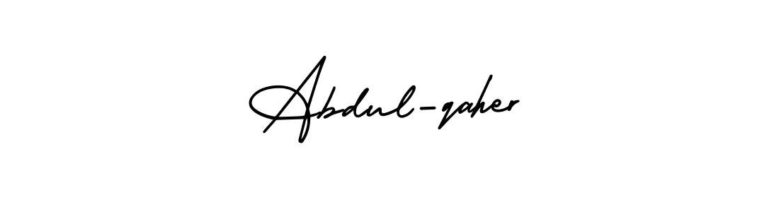 Also we have Abdul-qaher name is the best signature style. Create professional handwritten signature collection using AmerikaSignatureDemo-Regular autograph style. Abdul-qaher signature style 3 images and pictures png