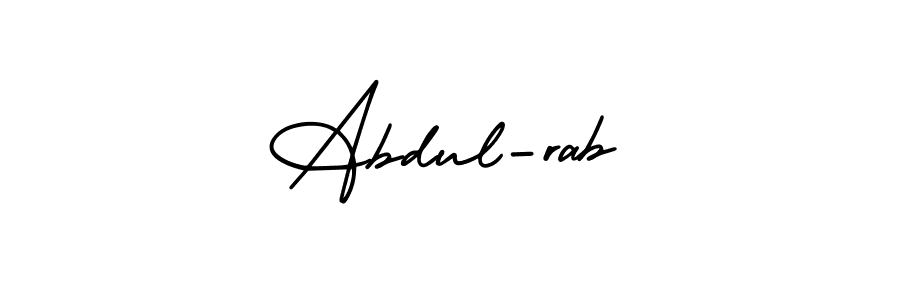 Also You can easily find your signature by using the search form. We will create Abdul-rab name handwritten signature images for you free of cost using AmerikaSignatureDemo-Regular sign style. Abdul-rab signature style 3 images and pictures png