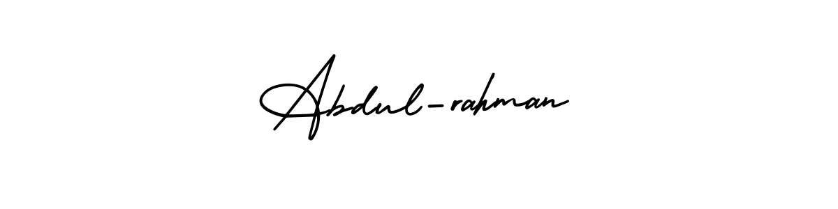 How to make Abdul-rahman signature? AmerikaSignatureDemo-Regular is a professional autograph style. Create handwritten signature for Abdul-rahman name. Abdul-rahman signature style 3 images and pictures png