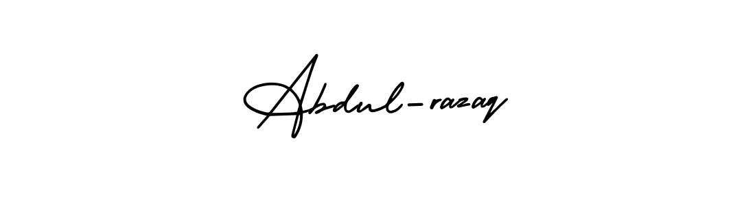 It looks lik you need a new signature style for name Abdul-razaq. Design unique handwritten (AmerikaSignatureDemo-Regular) signature with our free signature maker in just a few clicks. Abdul-razaq signature style 3 images and pictures png