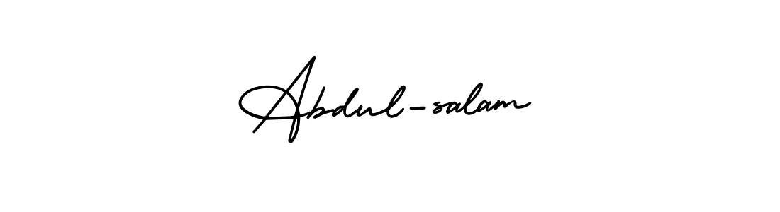 Abdul-salam stylish signature style. Best Handwritten Sign (AmerikaSignatureDemo-Regular) for my name. Handwritten Signature Collection Ideas for my name Abdul-salam. Abdul-salam signature style 3 images and pictures png