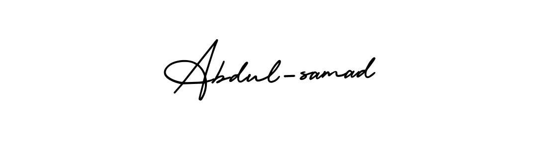 Make a beautiful signature design for name Abdul-samad. With this signature (AmerikaSignatureDemo-Regular) style, you can create a handwritten signature for free. Abdul-samad signature style 3 images and pictures png