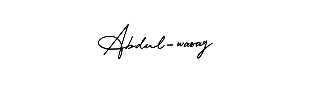 Check out images of Autograph of Abdul-wasay name. Actor Abdul-wasay Signature Style. AmerikaSignatureDemo-Regular is a professional sign style online. Abdul-wasay signature style 3 images and pictures png