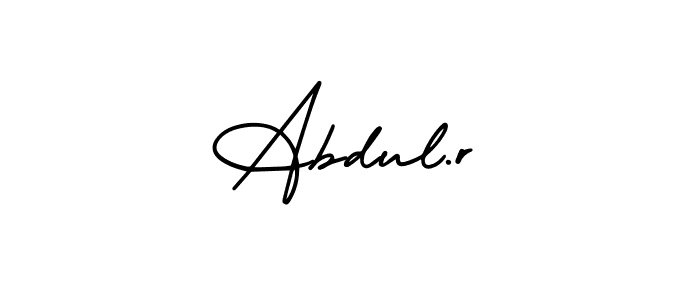 You should practise on your own different ways (AmerikaSignatureDemo-Regular) to write your name (Abdul.r) in signature. don't let someone else do it for you. Abdul.r signature style 3 images and pictures png