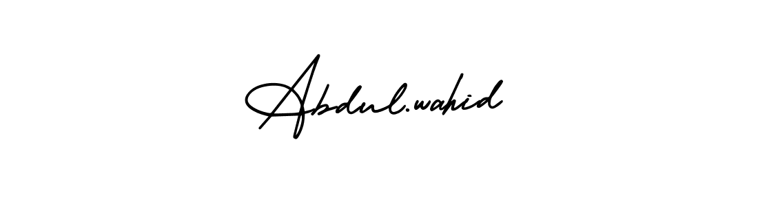 Best and Professional Signature Style for Abdul.wahid. AmerikaSignatureDemo-Regular Best Signature Style Collection. Abdul.wahid signature style 3 images and pictures png