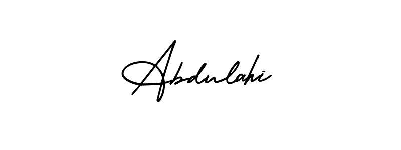 Similarly AmerikaSignatureDemo-Regular is the best handwritten signature design. Signature creator online .You can use it as an online autograph creator for name Abdulahi. Abdulahi signature style 3 images and pictures png