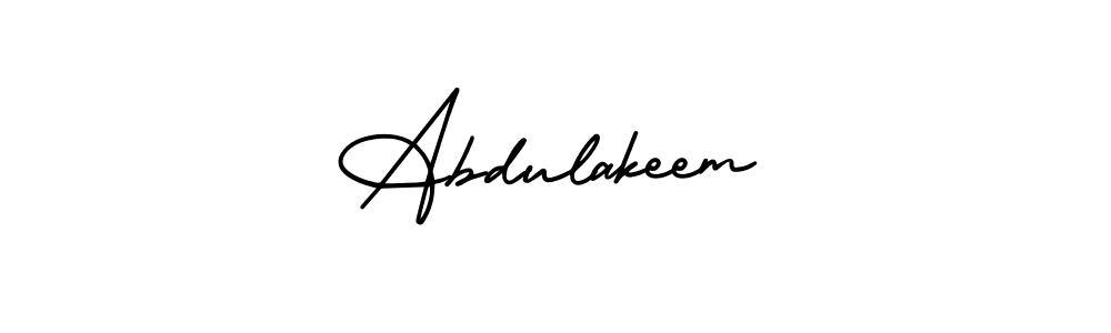 Use a signature maker to create a handwritten signature online. With this signature software, you can design (AmerikaSignatureDemo-Regular) your own signature for name Abdulakeem. Abdulakeem signature style 3 images and pictures png