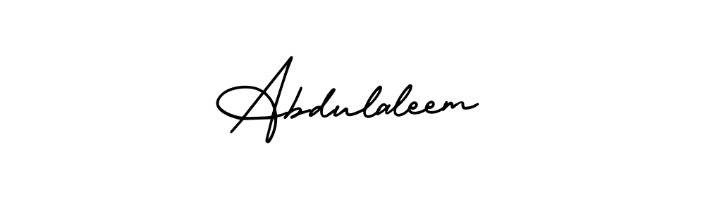 Make a beautiful signature design for name Abdulaleem. With this signature (AmerikaSignatureDemo-Regular) style, you can create a handwritten signature for free. Abdulaleem signature style 3 images and pictures png