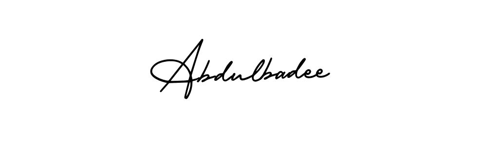 Also we have Abdulbadee name is the best signature style. Create professional handwritten signature collection using AmerikaSignatureDemo-Regular autograph style. Abdulbadee signature style 3 images and pictures png