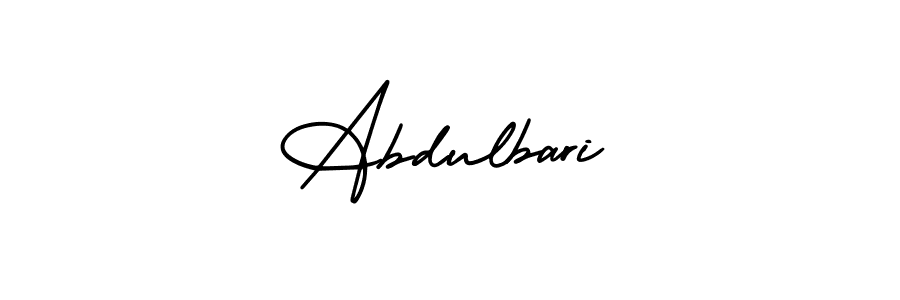 Also You can easily find your signature by using the search form. We will create Abdulbari name handwritten signature images for you free of cost using AmerikaSignatureDemo-Regular sign style. Abdulbari signature style 3 images and pictures png