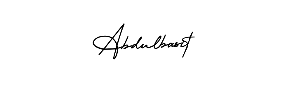 The best way (AmerikaSignatureDemo-Regular) to make a short signature is to pick only two or three words in your name. The name Abdulbasit include a total of six letters. For converting this name. Abdulbasit signature style 3 images and pictures png