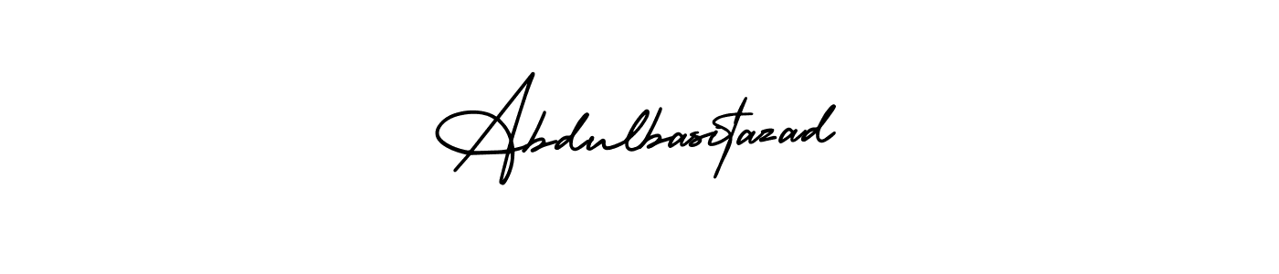 How to make Abdulbasitazad name signature. Use AmerikaSignatureDemo-Regular style for creating short signs online. This is the latest handwritten sign. Abdulbasitazad signature style 3 images and pictures png