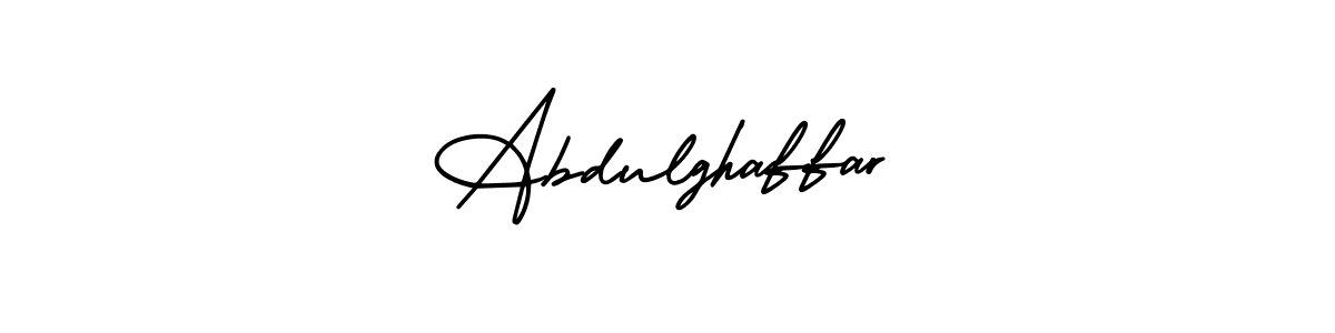 The best way (AmerikaSignatureDemo-Regular) to make a short signature is to pick only two or three words in your name. The name Abdulghaffar include a total of six letters. For converting this name. Abdulghaffar signature style 3 images and pictures png