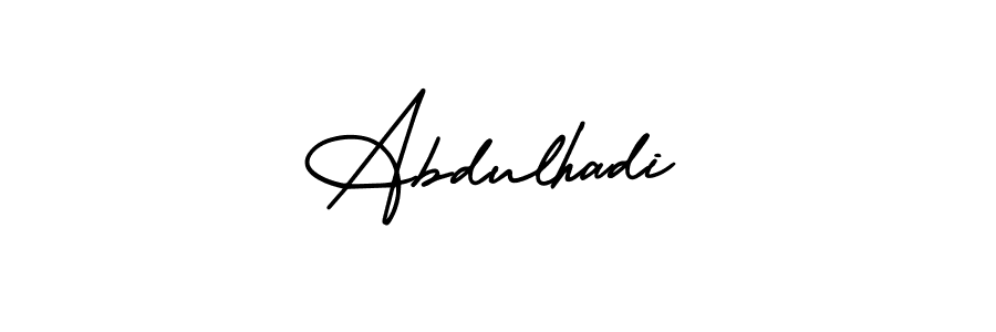 Also we have Abdulhadi name is the best signature style. Create professional handwritten signature collection using AmerikaSignatureDemo-Regular autograph style. Abdulhadi signature style 3 images and pictures png