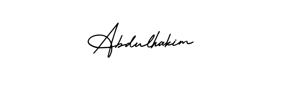 Also we have Abdulhakim name is the best signature style. Create professional handwritten signature collection using AmerikaSignatureDemo-Regular autograph style. Abdulhakim signature style 3 images and pictures png