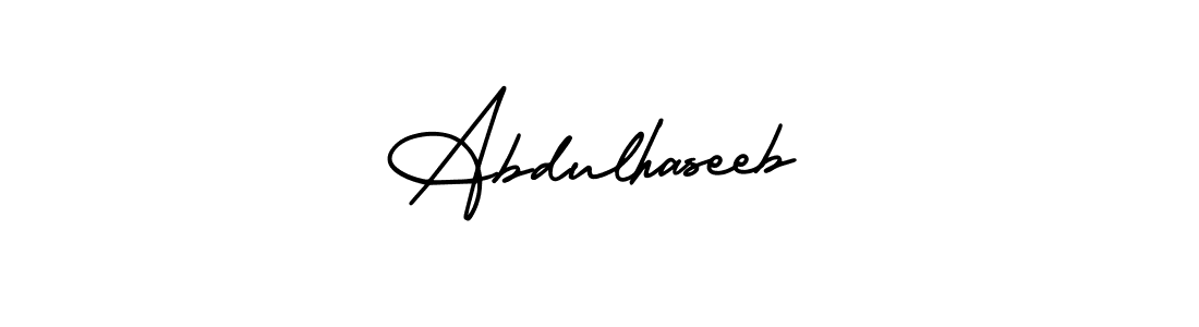 AmerikaSignatureDemo-Regular is a professional signature style that is perfect for those who want to add a touch of class to their signature. It is also a great choice for those who want to make their signature more unique. Get Abdulhaseeb name to fancy signature for free. Abdulhaseeb signature style 3 images and pictures png