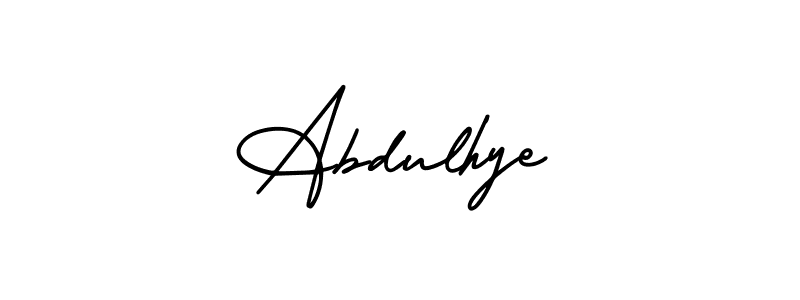 Also You can easily find your signature by using the search form. We will create Abdulhye name handwritten signature images for you free of cost using AmerikaSignatureDemo-Regular sign style. Abdulhye signature style 3 images and pictures png