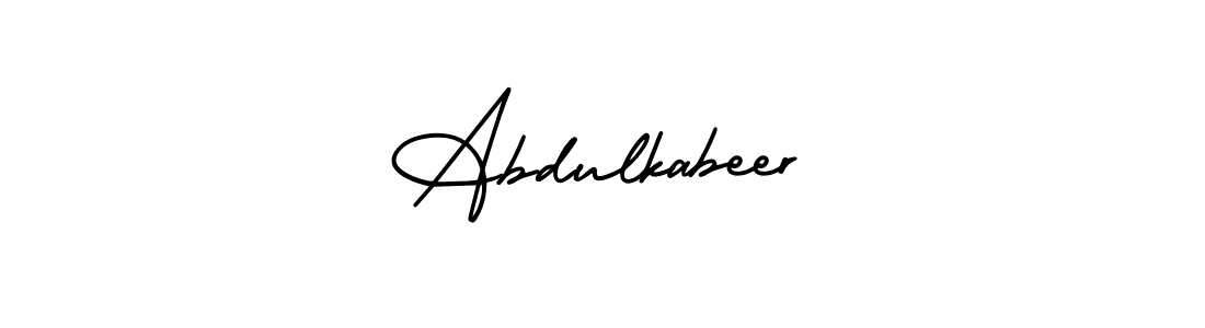 Use a signature maker to create a handwritten signature online. With this signature software, you can design (AmerikaSignatureDemo-Regular) your own signature for name Abdulkabeer. Abdulkabeer signature style 3 images and pictures png