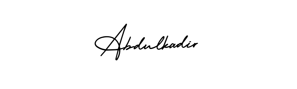 This is the best signature style for the Abdulkadir name. Also you like these signature font (AmerikaSignatureDemo-Regular). Mix name signature. Abdulkadir signature style 3 images and pictures png