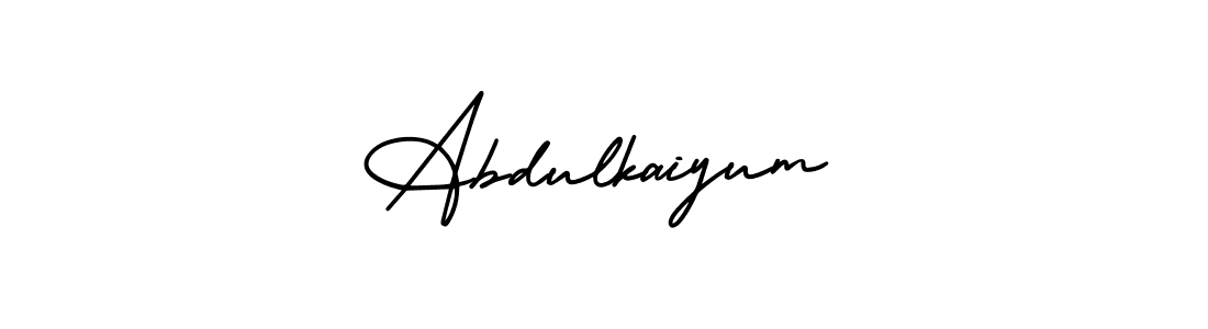 Also You can easily find your signature by using the search form. We will create Abdulkaiyum name handwritten signature images for you free of cost using AmerikaSignatureDemo-Regular sign style. Abdulkaiyum signature style 3 images and pictures png