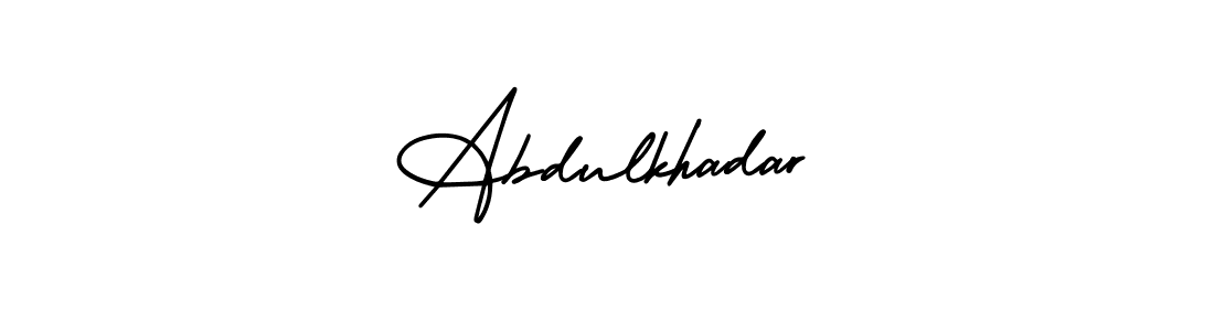 Check out images of Autograph of Abdulkhadar name. Actor Abdulkhadar Signature Style. AmerikaSignatureDemo-Regular is a professional sign style online. Abdulkhadar signature style 3 images and pictures png