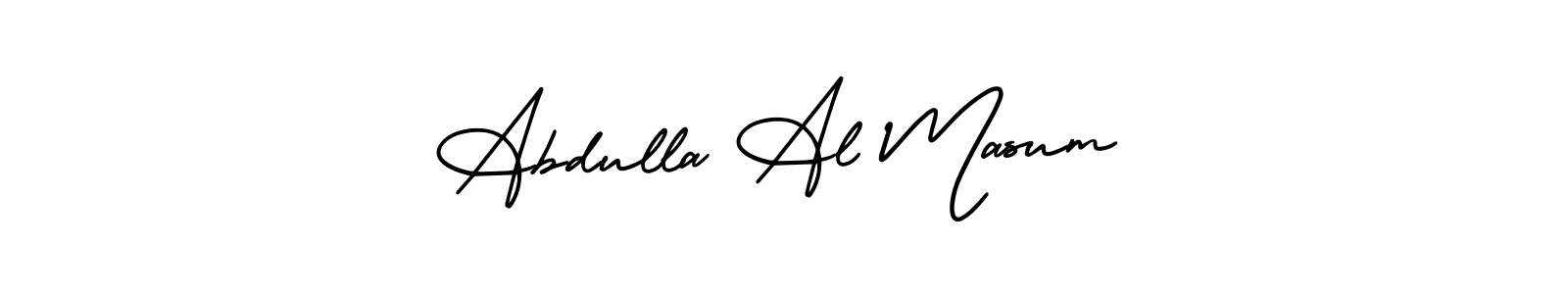 Make a beautiful signature design for name Abdulla Al Masum. With this signature (AmerikaSignatureDemo-Regular) style, you can create a handwritten signature for free. Abdulla Al Masum signature style 3 images and pictures png