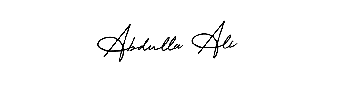 The best way (AmerikaSignatureDemo-Regular) to make a short signature is to pick only two or three words in your name. The name Abdulla Ali include a total of six letters. For converting this name. Abdulla Ali signature style 3 images and pictures png