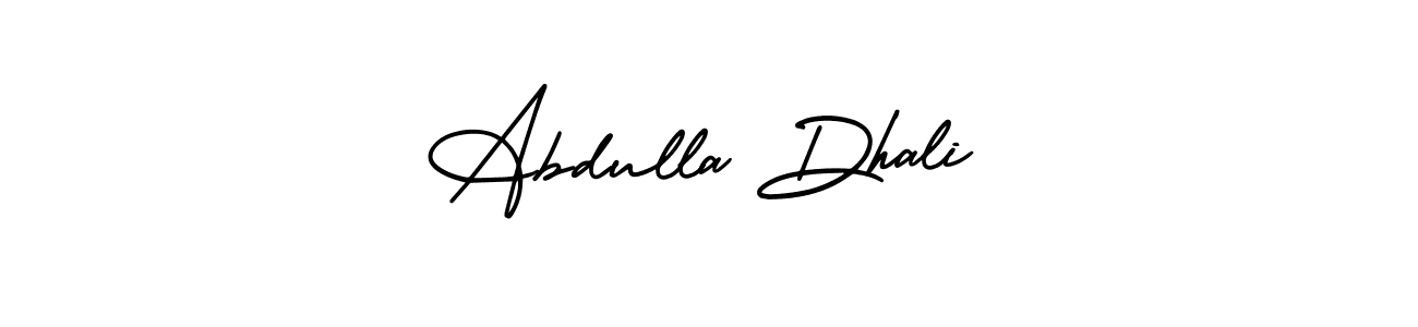 Make a beautiful signature design for name Abdulla Dhali. Use this online signature maker to create a handwritten signature for free. Abdulla Dhali signature style 3 images and pictures png