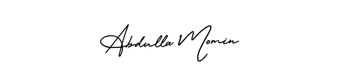 How to make Abdulla Momin signature? AmerikaSignatureDemo-Regular is a professional autograph style. Create handwritten signature for Abdulla Momin name. Abdulla Momin signature style 3 images and pictures png