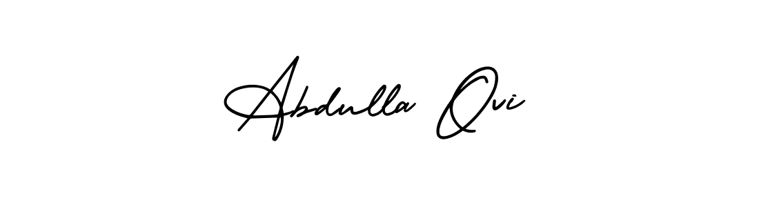 Also we have Abdulla Ovi name is the best signature style. Create professional handwritten signature collection using AmerikaSignatureDemo-Regular autograph style. Abdulla Ovi signature style 3 images and pictures png