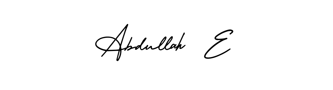 if you are searching for the best signature style for your name Abdullah  E. so please give up your signature search. here we have designed multiple signature styles  using AmerikaSignatureDemo-Regular. Abdullah  E signature style 3 images and pictures png