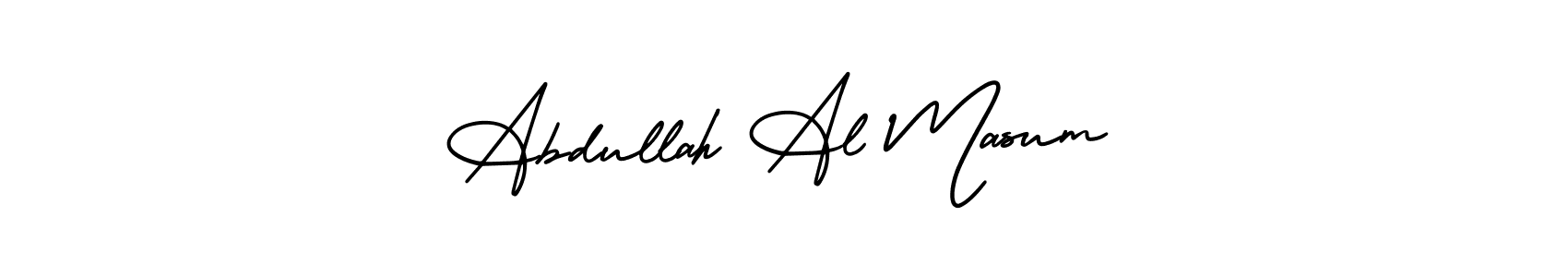 Similarly AmerikaSignatureDemo-Regular is the best handwritten signature design. Signature creator online .You can use it as an online autograph creator for name Abdullah Al Masum. Abdullah Al Masum signature style 3 images and pictures png