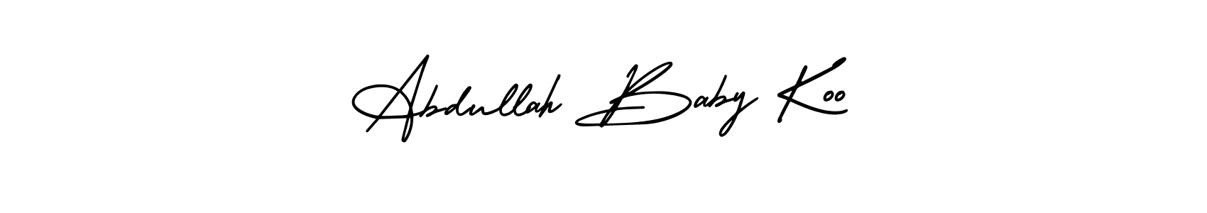 Best and Professional Signature Style for Abdullah Baby Koo. AmerikaSignatureDemo-Regular Best Signature Style Collection. Abdullah Baby Koo signature style 3 images and pictures png