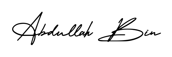 Design your own signature with our free online signature maker. With this signature software, you can create a handwritten (AmerikaSignatureDemo-Regular) signature for name Abdullah Bin. Abdullah Bin signature style 3 images and pictures png
