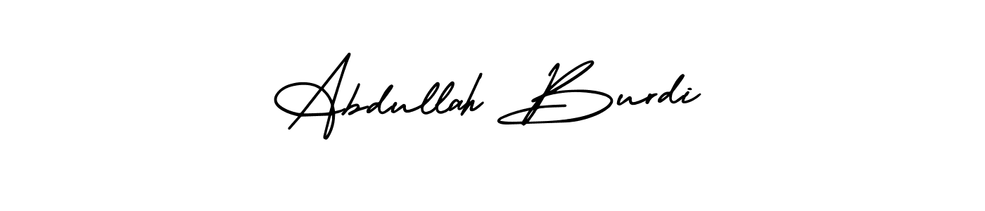 Design your own signature with our free online signature maker. With this signature software, you can create a handwritten (AmerikaSignatureDemo-Regular) signature for name Abdullah Burdi. Abdullah Burdi signature style 3 images and pictures png