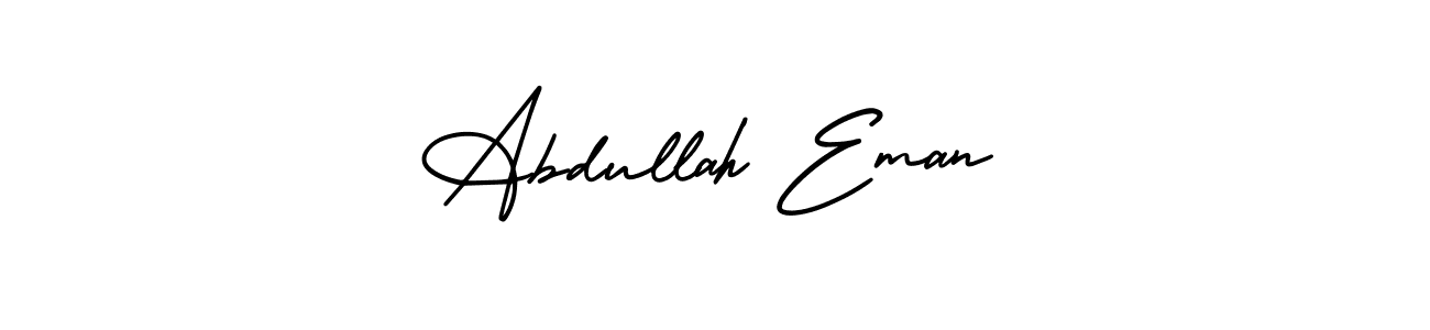 Make a beautiful signature design for name Abdullah Eman. With this signature (AmerikaSignatureDemo-Regular) style, you can create a handwritten signature for free. Abdullah Eman signature style 3 images and pictures png