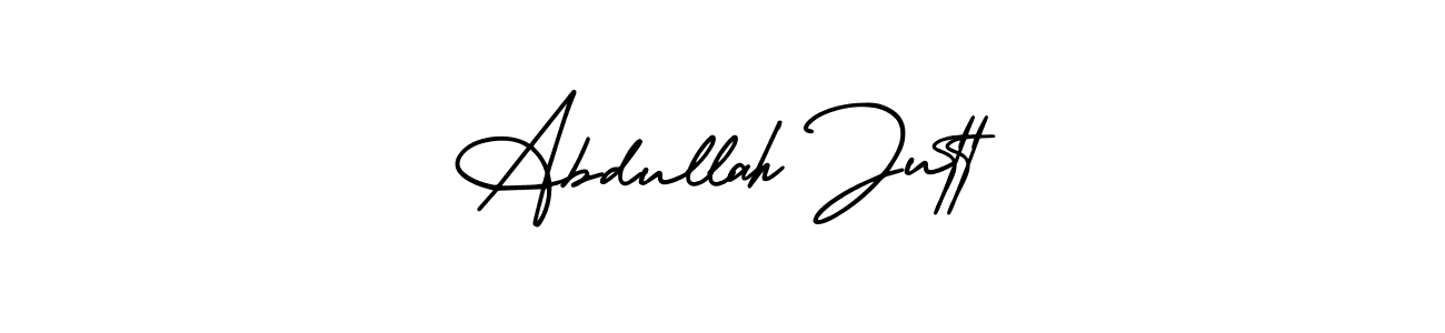 Make a beautiful signature design for name Abdullah Jutt. With this signature (AmerikaSignatureDemo-Regular) style, you can create a handwritten signature for free. Abdullah Jutt signature style 3 images and pictures png