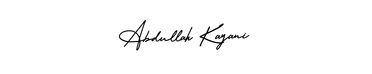 Abdullah Kayani stylish signature style. Best Handwritten Sign (AmerikaSignatureDemo-Regular) for my name. Handwritten Signature Collection Ideas for my name Abdullah Kayani. Abdullah Kayani signature style 3 images and pictures png