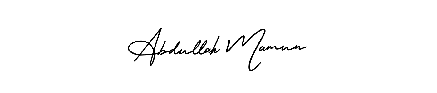 Make a short Abdullah Mamun signature style. Manage your documents anywhere anytime using AmerikaSignatureDemo-Regular. Create and add eSignatures, submit forms, share and send files easily. Abdullah Mamun signature style 3 images and pictures png