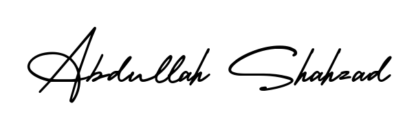 Give your name Abdullah Shahzad an exquisite flair with the AmerikaSignatureDemo-Regular script font. Ideal for contracts, resumes, and formal letterheads. Abdullah Shahzad signature style 3 images and pictures png
