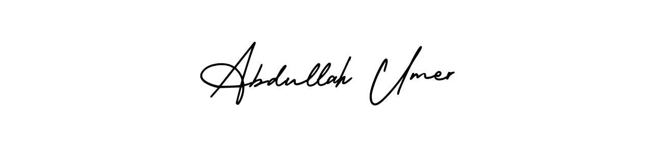 It looks lik you need a new signature style for name Abdullah Umer. Design unique handwritten (AmerikaSignatureDemo-Regular) signature with our free signature maker in just a few clicks. Abdullah Umer signature style 3 images and pictures png