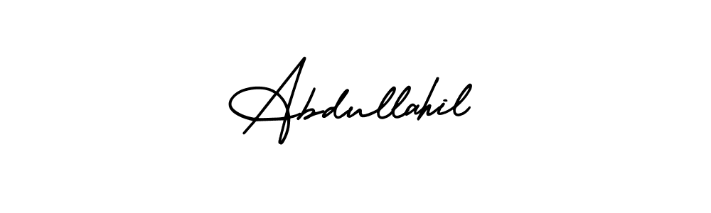 It looks lik you need a new signature style for name Abdullahil. Design unique handwritten (AmerikaSignatureDemo-Regular) signature with our free signature maker in just a few clicks. Abdullahil signature style 3 images and pictures png