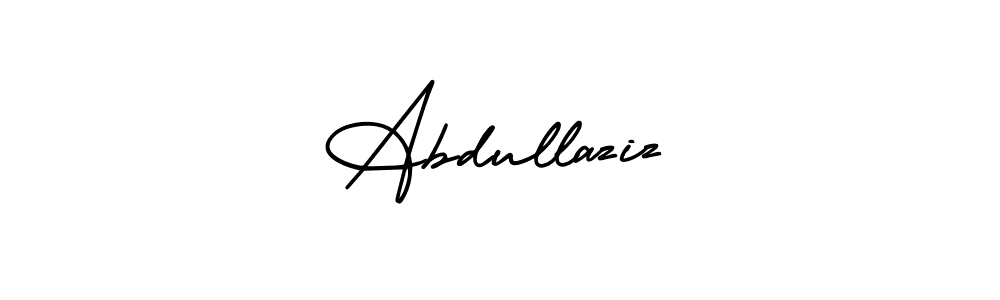 Design your own signature with our free online signature maker. With this signature software, you can create a handwritten (AmerikaSignatureDemo-Regular) signature for name Abdullaziz. Abdullaziz signature style 3 images and pictures png