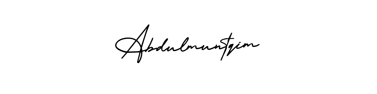 Abdulmuntqim stylish signature style. Best Handwritten Sign (AmerikaSignatureDemo-Regular) for my name. Handwritten Signature Collection Ideas for my name Abdulmuntqim. Abdulmuntqim signature style 3 images and pictures png