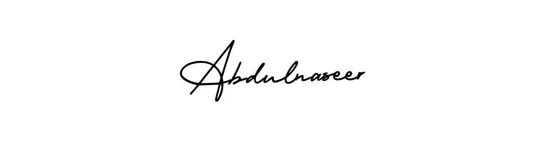 Use a signature maker to create a handwritten signature online. With this signature software, you can design (AmerikaSignatureDemo-Regular) your own signature for name Abdulnaseer. Abdulnaseer signature style 3 images and pictures png