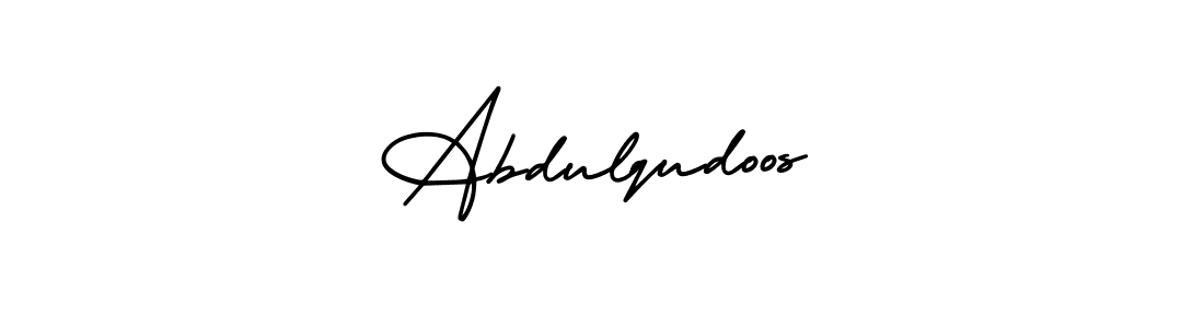 Make a beautiful signature design for name Abdulqudoos. With this signature (AmerikaSignatureDemo-Regular) style, you can create a handwritten signature for free. Abdulqudoos signature style 3 images and pictures png