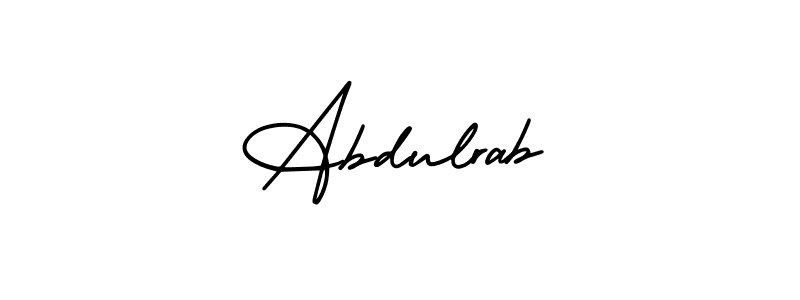 Abdulrab stylish signature style. Best Handwritten Sign (AmerikaSignatureDemo-Regular) for my name. Handwritten Signature Collection Ideas for my name Abdulrab. Abdulrab signature style 3 images and pictures png