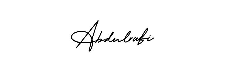 Use a signature maker to create a handwritten signature online. With this signature software, you can design (AmerikaSignatureDemo-Regular) your own signature for name Abdulrafi. Abdulrafi signature style 3 images and pictures png