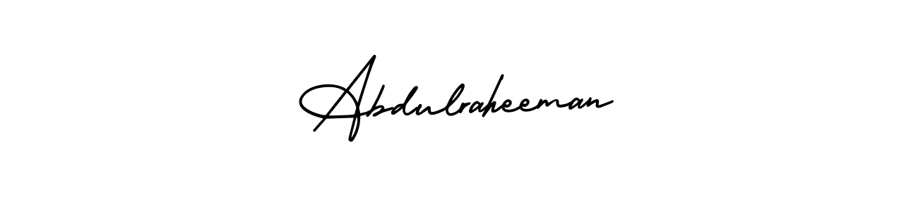 How to Draw Abdulraheeman signature style? AmerikaSignatureDemo-Regular is a latest design signature styles for name Abdulraheeman. Abdulraheeman signature style 3 images and pictures png