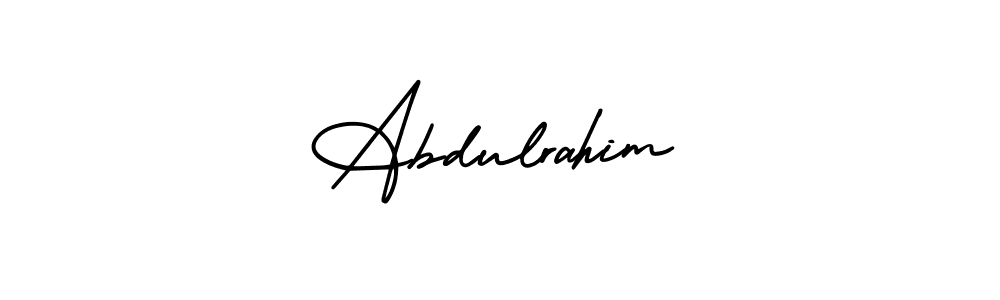 Design your own signature with our free online signature maker. With this signature software, you can create a handwritten (AmerikaSignatureDemo-Regular) signature for name Abdulrahim. Abdulrahim signature style 3 images and pictures png